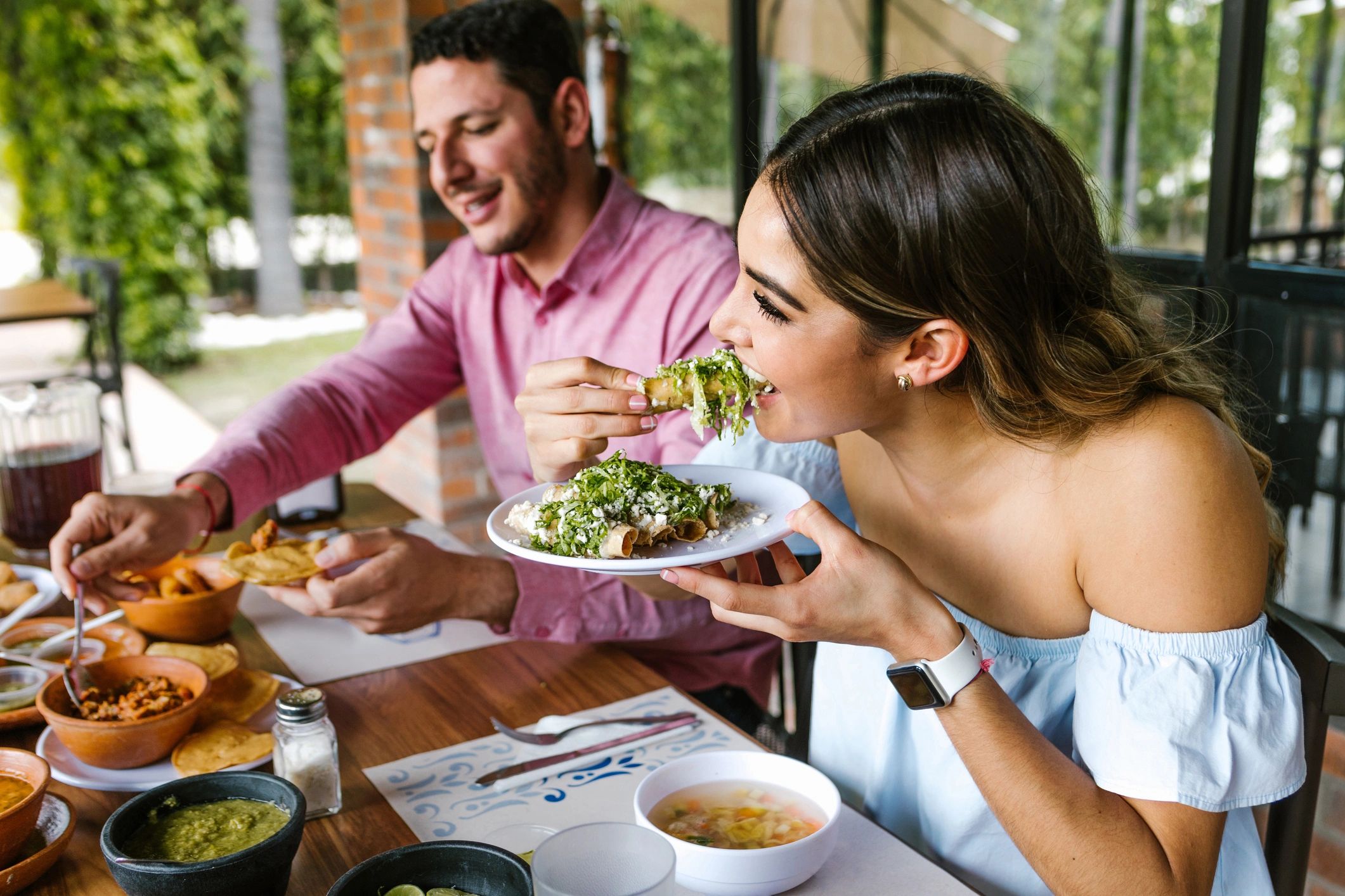happy food enthusiast
